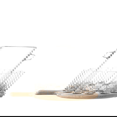 LSA Paddle Vodka Serving Set & Oak Paddle Clear