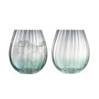 LSA Dusk Tumbler 425ml Green & Grey Set Of Two