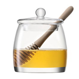LSA Serve Honey Pot & Oak Dipper Clear