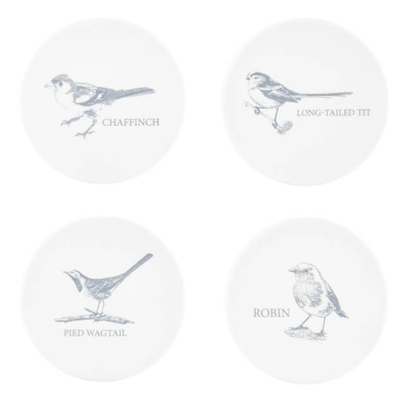 Mary Berry English Garden Set Of 4 Coasters Birds