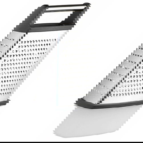 Master Class Stainless Steel Four Sided Box Grater with Collecting Box 23cm
