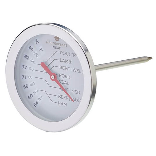 Master Class Deluxe Stainless Steel Oven Meat Thermometer 10cm