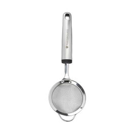 MasterClass Soft Grip Stainless Steel 8cm Mesh Sieve Grey