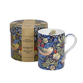 Morris & Co Strawberry Thief Indigo / Mineral Mug