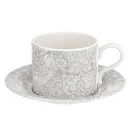 Morris & Co Strawberry Thief 10oz Tea Cup and Saucer