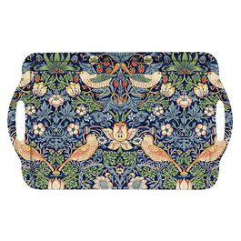 Morris & Co Strawberry Thief Blue Large Handled Tray