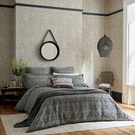 Morris & Co Crown Imperial Duvet Cover King Size Charcoal