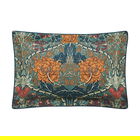Morris & Co Honeysuckle and Tulip Oxford Pillowcase Mulberry and Teal