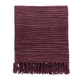 Morris & Co Seasons by May Woven Throw 150 x 200cm Aubergine