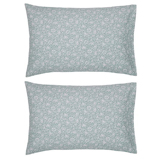Morris & Co Strawberry Thief Pair of Standard Pillowcases Cochineal Pink