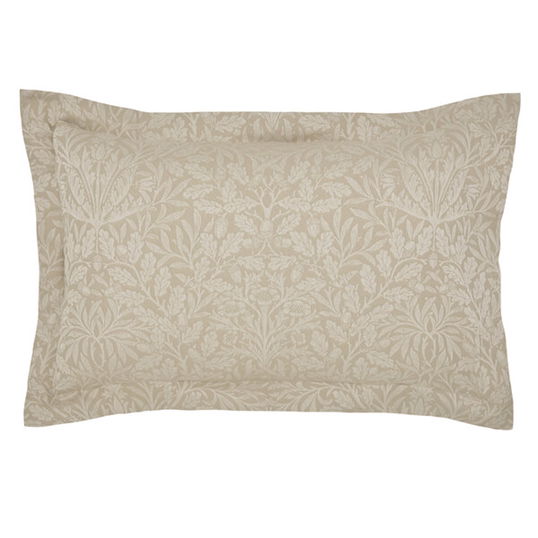 Morris & Co Pure Acorn Jacquard Oxford Pillowcase Linen