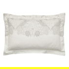 Morris & Co Pure Strawberry Thief Embroidery Oxford Pillowcase Silver/White