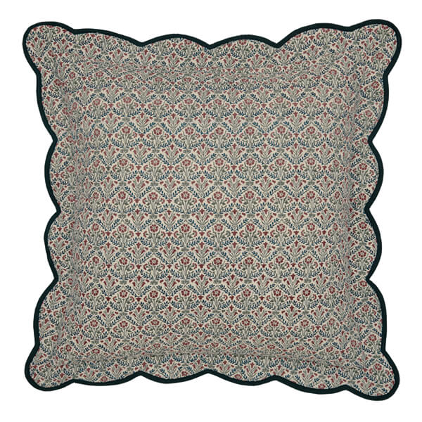 Morris & Co Brophy Embroidery Sham Pillowcase Green