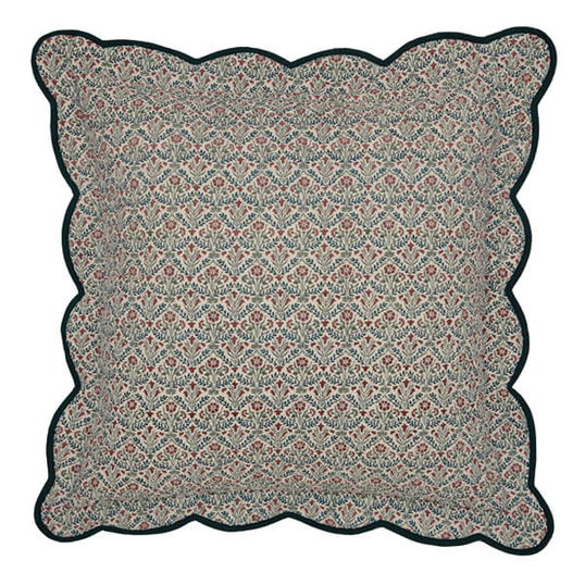 Morris & Co Brophy Embroidery Sham Pillowcase Green