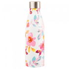 Navigate Gardenia 500ml Stainless Steel Vacuum Drinks Bottle White Floral
