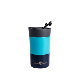 Navigate Beau & Elliot Colour Block 300ml Travel Mug Aqua/Navy