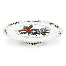 Portmeirion The Holly & The Ivy Footed Cake Plate