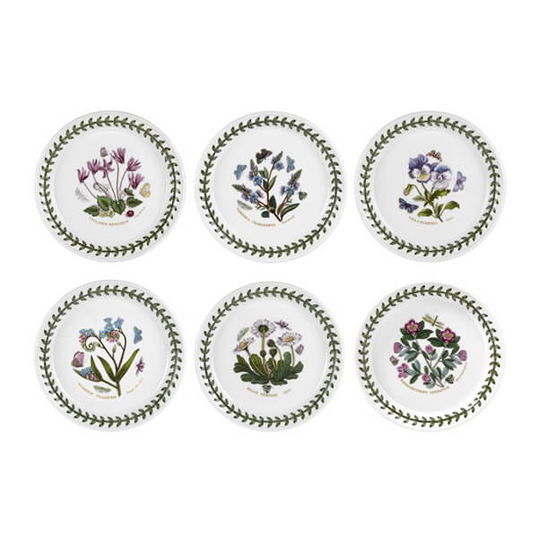 Portmeirion Botanic Garden Bread Plate Set of 6