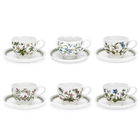 Portmeirion Botanic Garden Teacup & Saucer Set of 6