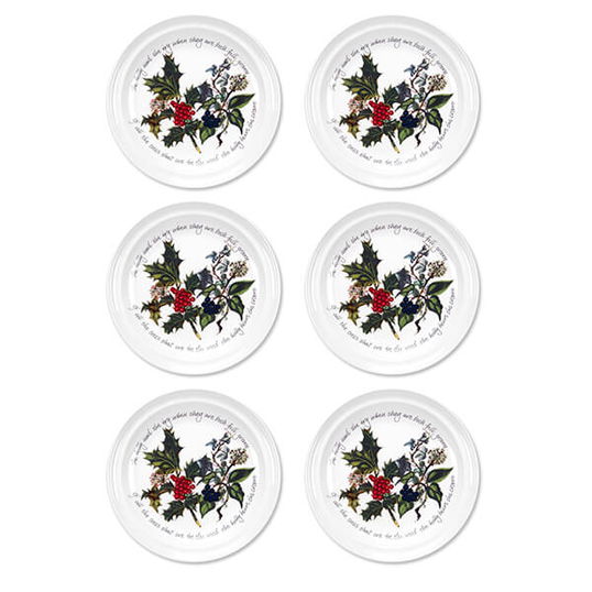 Portmeirion The Holly & The Ivy Set of 6 Side Plates