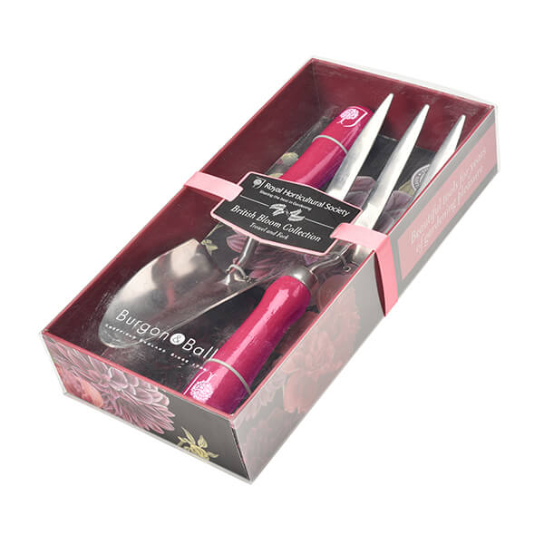 RHS British Bloom Gift Boxed Trowel & Fork