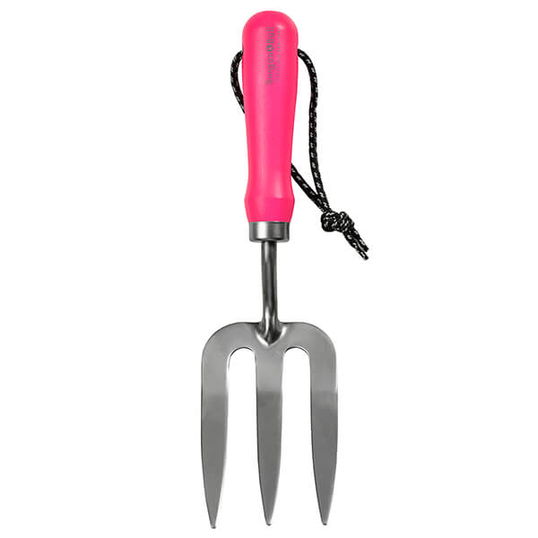 RHS Florabrite Fluorescent Hand Fork - Pink