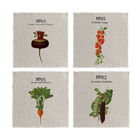 RHS Benary Vegetables Set of 4 Napkins