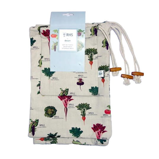 RHS Benary Vegetables Set of 3 Vegetable Storage Bags