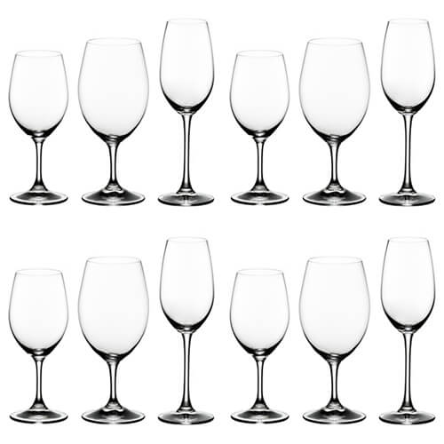 Riedel Ouverture Red / White / Champagne 12 Piece Set