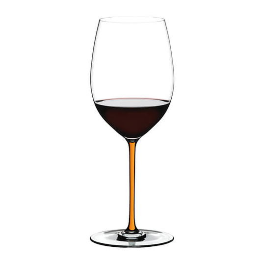 Riedel Hand Made Fatto A Mano Cabernet / Merlot Glass Orange