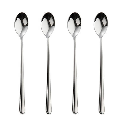 Robert Welch Kingham Bright Long Handled Spoon 4 Piece Set