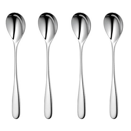 Robert Welch Stanton Bright Long Handled Spoon 4 Piece Set