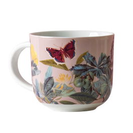 Royal Botanic Gardens Kew Floral Butterfly Pink Mug 290ml