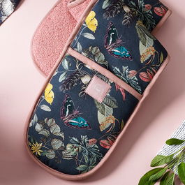 Royal Botanic Gardens Kew Midnight Floral Double Oven Glove