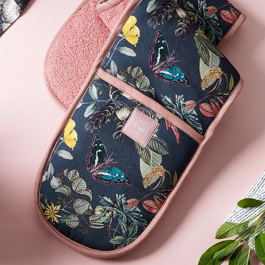 Royal Botanic Gardens Kew Midnight Floral Double Oven Glove