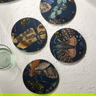Royal Botanic Gardens Kew Living Jewels Midnight Round Coasters Pack Of 4