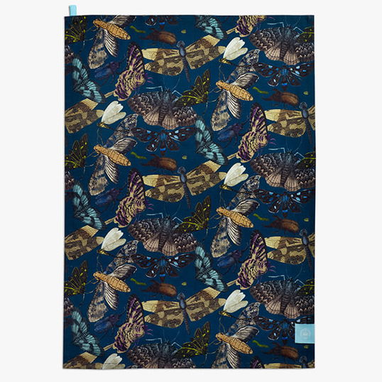 Royal Botanic Gardens Kew Living Jewels Midnight Single Tea Towel
