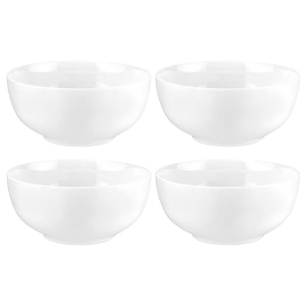 Royal Worcester Serendipity White Set of 4 Coupe Bowls 15cm