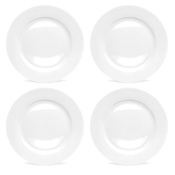 Royal Worcester Serendipity White Set of 4 Dinner Plates