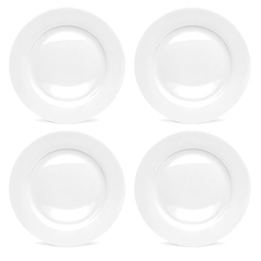 Royal Worcester Serendipity White Set of 4 Dinner Plates