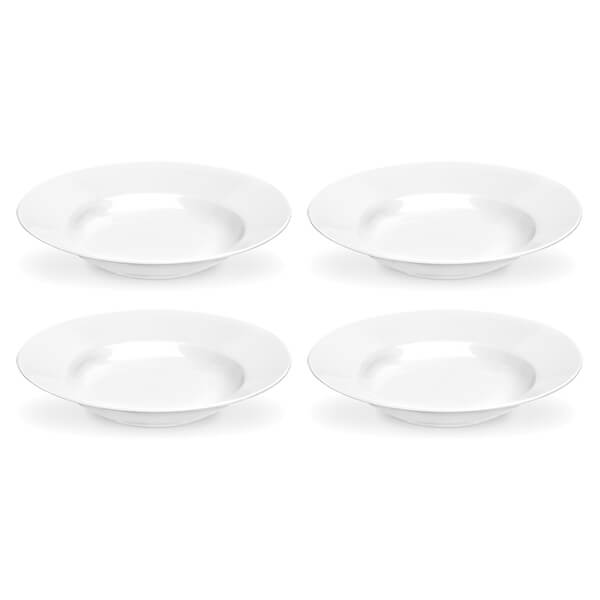 Royal Worcester Serendipity White Set of 4 Soup Plates