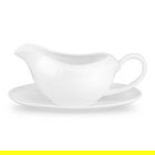 Royal Worcester Serendipity White Gravy Boat and Stand