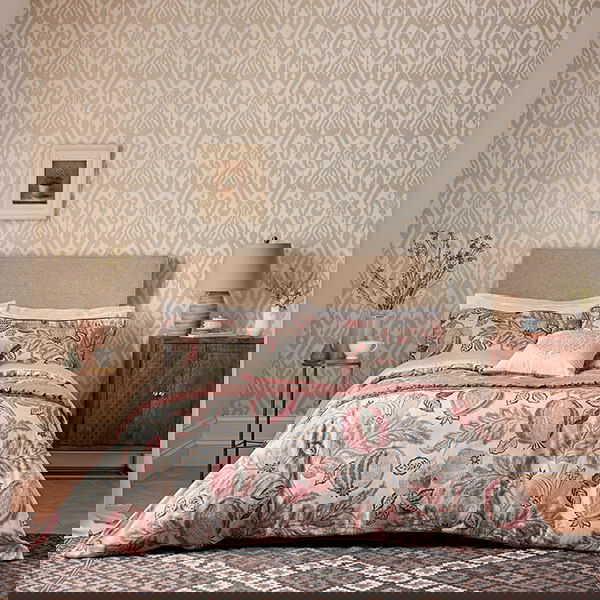 Sanderson Cantaloupe Duvet Cover Double Blush and Dove