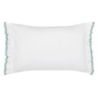 Sanderson Emperor Peony Embroidered Oxford Pillowcase Jade & Apricot