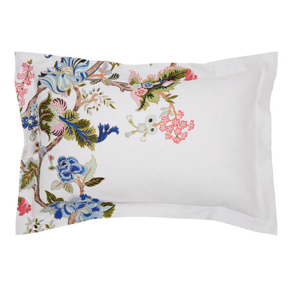 Sanderson Fusang Tree Oxford Pillowcase Peacock Blue