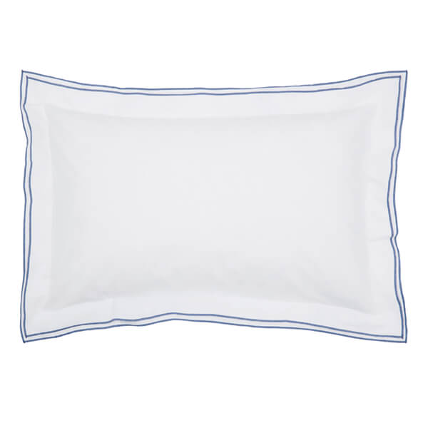 Sanderson Fusang Tree Embroidered Oxford Pillowcase Peacock Blue