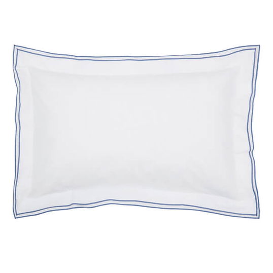 Sanderson Fusang Tree Embroidered Oxford Pillowcase Peacock Blue