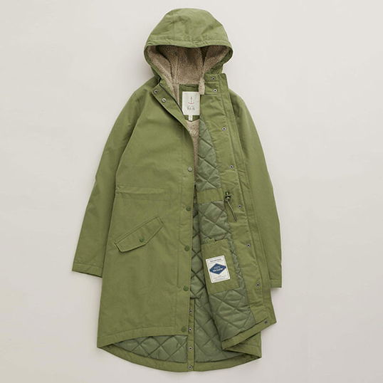 Seasalt Plant Hunter 2 Coat Dark Turf