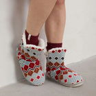 Seasalt Snooze Slipper Booties Andrena Aran Dahlia Mix