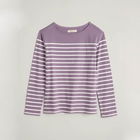 Seasalt Sailor Shirt Falmouth Breton Echium Chalk